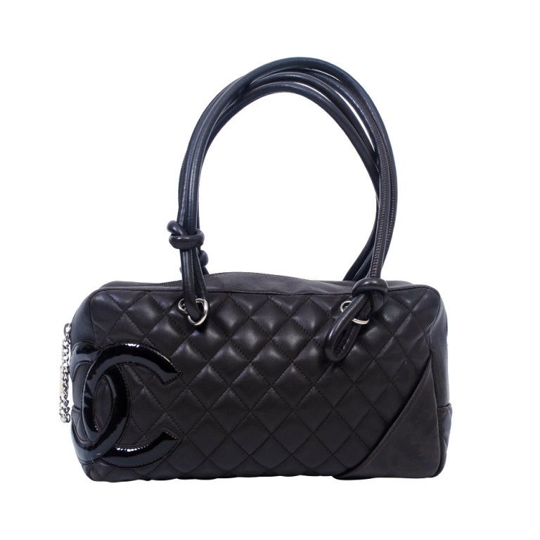 CHANEL QUILTED BROWN LEATHER SATCHEL