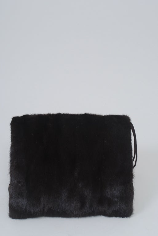 MAHOGANY MINK MUFF
