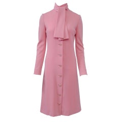 NORELL PINK KNIT SHIRTDRESS