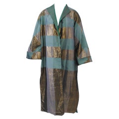 HATTIE CARNEGIE SILK LAME COAT