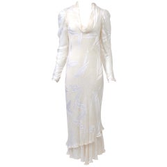 JUDY HORNBY COUTURE WHITE-ON-WHITE BIAS GOWN 2