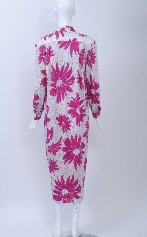 Women's Hidy Misawa Fuchsia Sparkle Print Ensemble For Sale