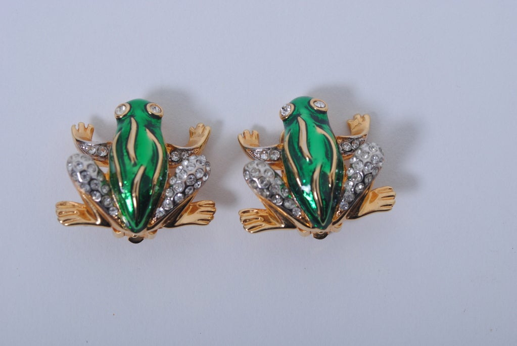 Women's KENNETH LANE FROG EARRINGS