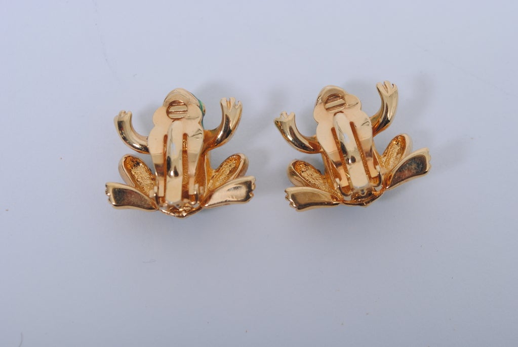 KENNETH LANE FROG EARRINGS 3