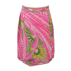 PUVCCI PINK PRINT SKIRT