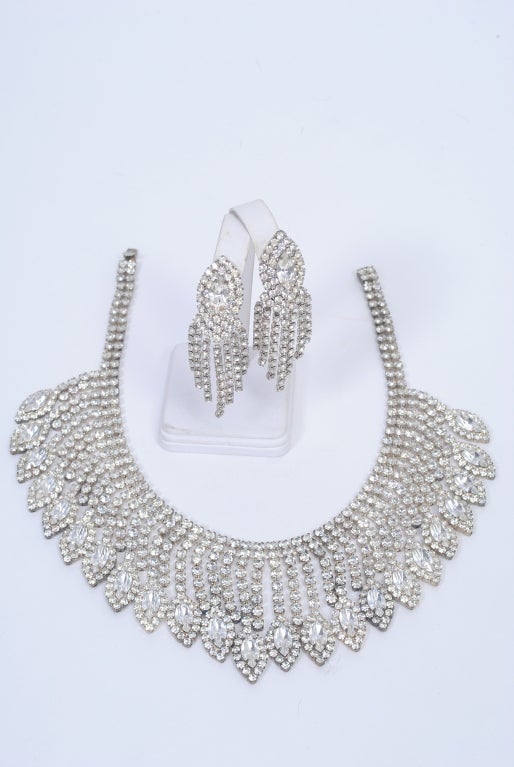 RHINESTONE DEMI PARURE