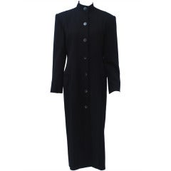 Premonville et Dewavrin Black Coat with Panel Skirt