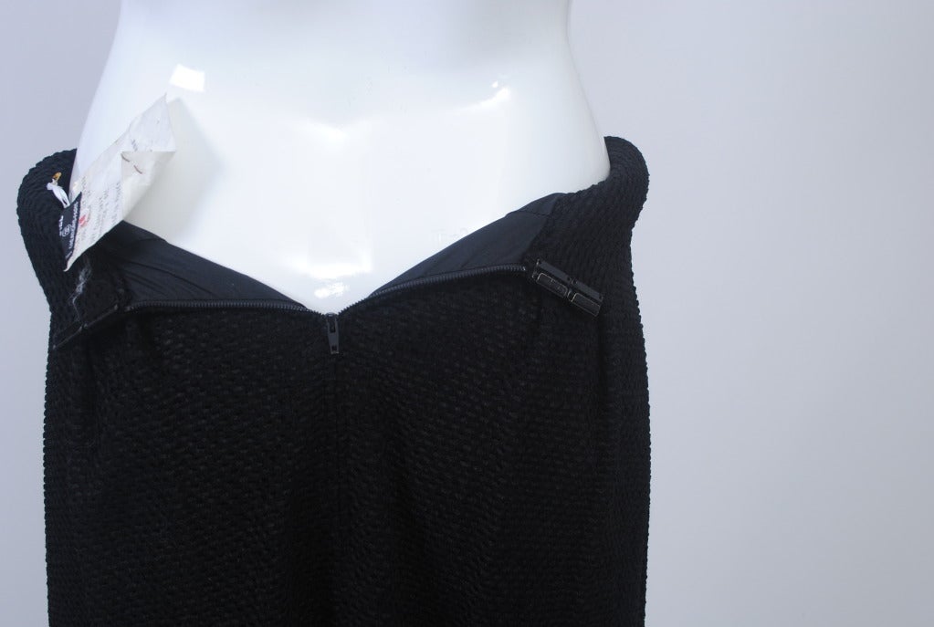 Chanel Long Black Chenille Skirt 1