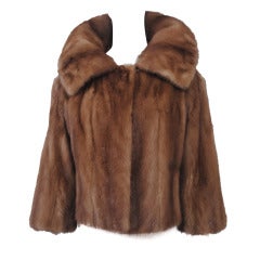 Vintage Light Brown Mink Jacket