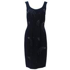 Lilli Diamond Black Sheath with Rhinestones Starbursts
