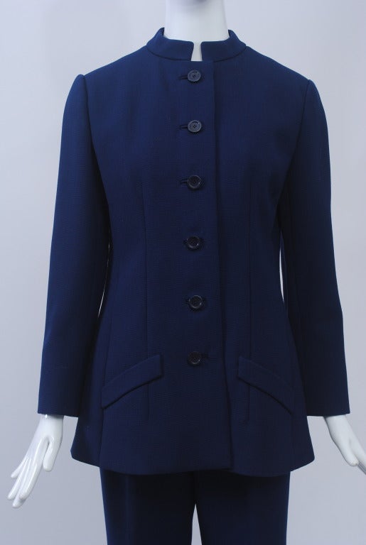 1970 Diorling by Christian Dior Navy Pant Suit