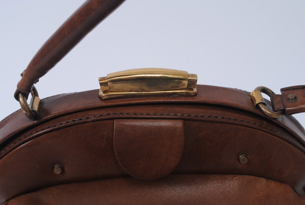 1960s Oversized Tobacco Handbag