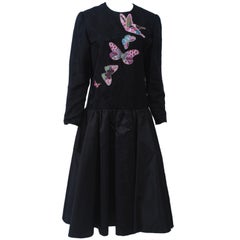 Vintage Hanae Mori Butterfly Dress