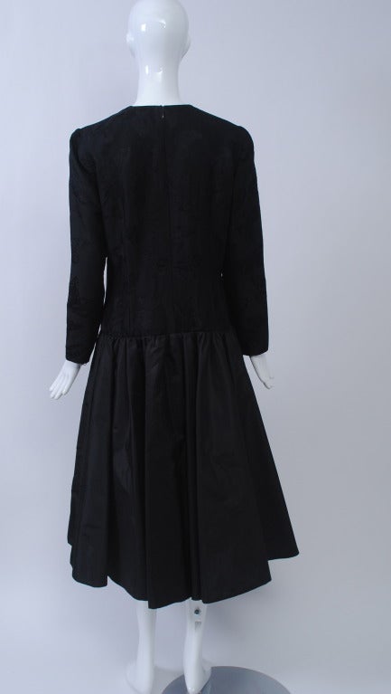Black Hanae Mori Butterfly Dress For Sale