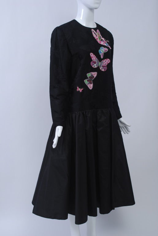 Hanae Mori - Robe papillon en vente 1