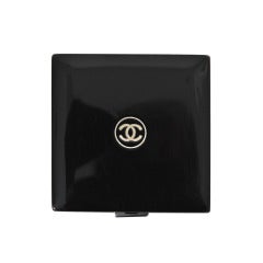 Chanel Black Enamel Compact