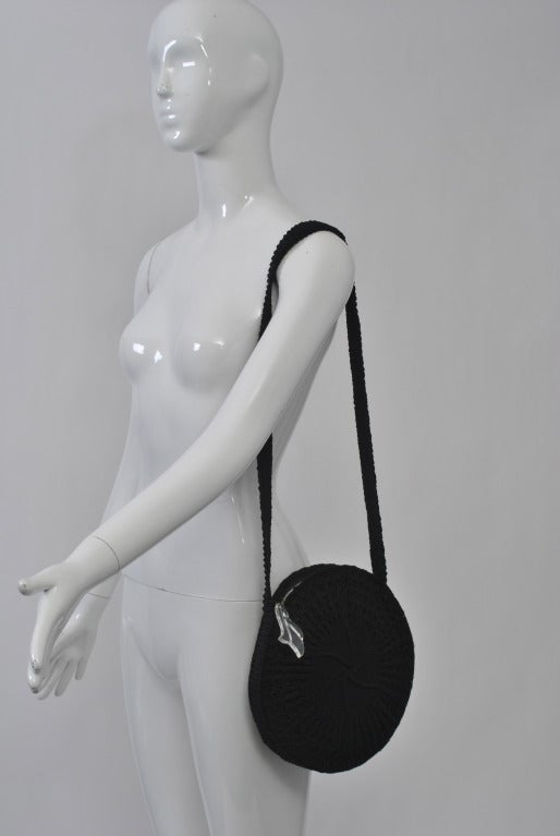 1940s Cordé Shoulder Bag with Lucite Pull For Sale 1