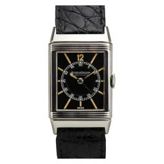 Jaeger-LeCoultre Stainless Steel Reverso Wristwatch circa 1930s