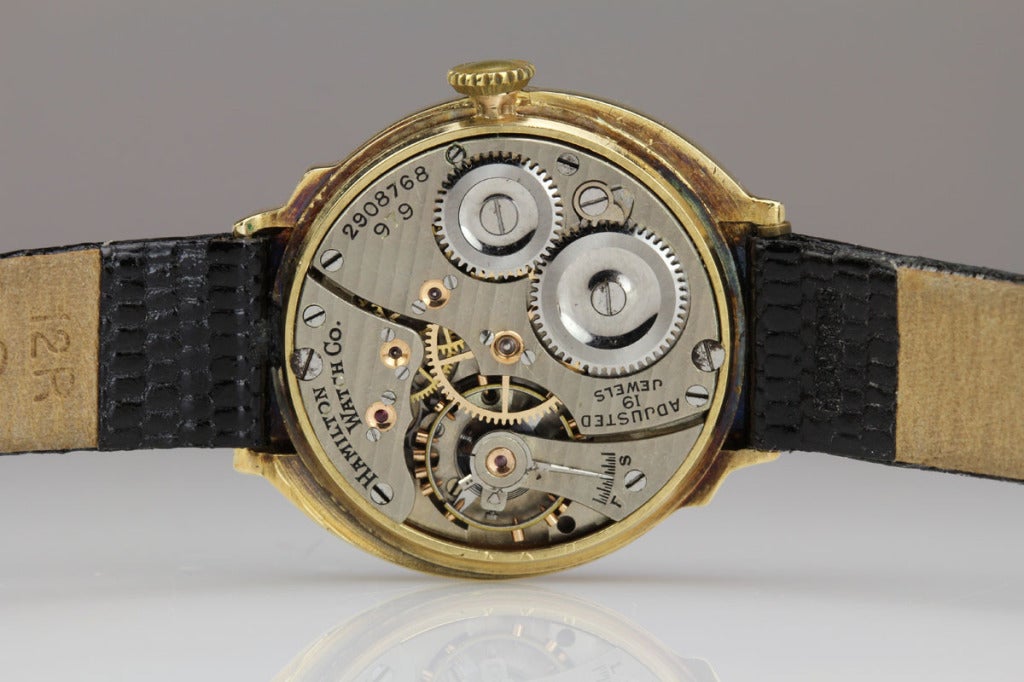 Hamilton Gelbgold Spur Armbanduhr 1
