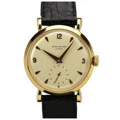 Patek Philippe Yellow Gold Wristwatch Ref 2459 circa 1950s