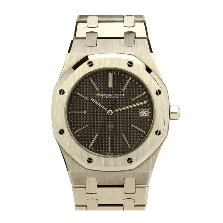 Audemars Piguet Stainless Steel Royal Oak Jumbo Wristwatch A-Series Ref 5402ST