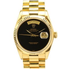 Rolex Yellow Gold Day-Date President Wristwatch Ref 18038 circa 1980s