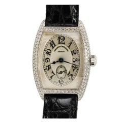 Franck Muller Lady's White Gold and Diamond Wristwatch