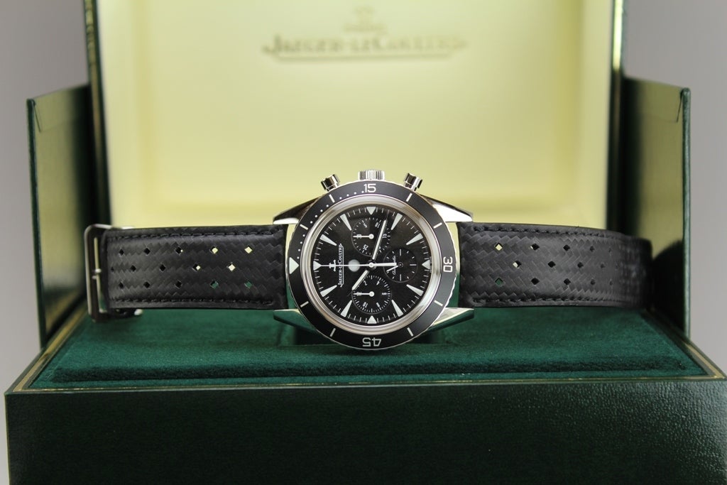 Jaeger-LeCoultre Stainless Steel Deep Sea Chronograph Wristwatch