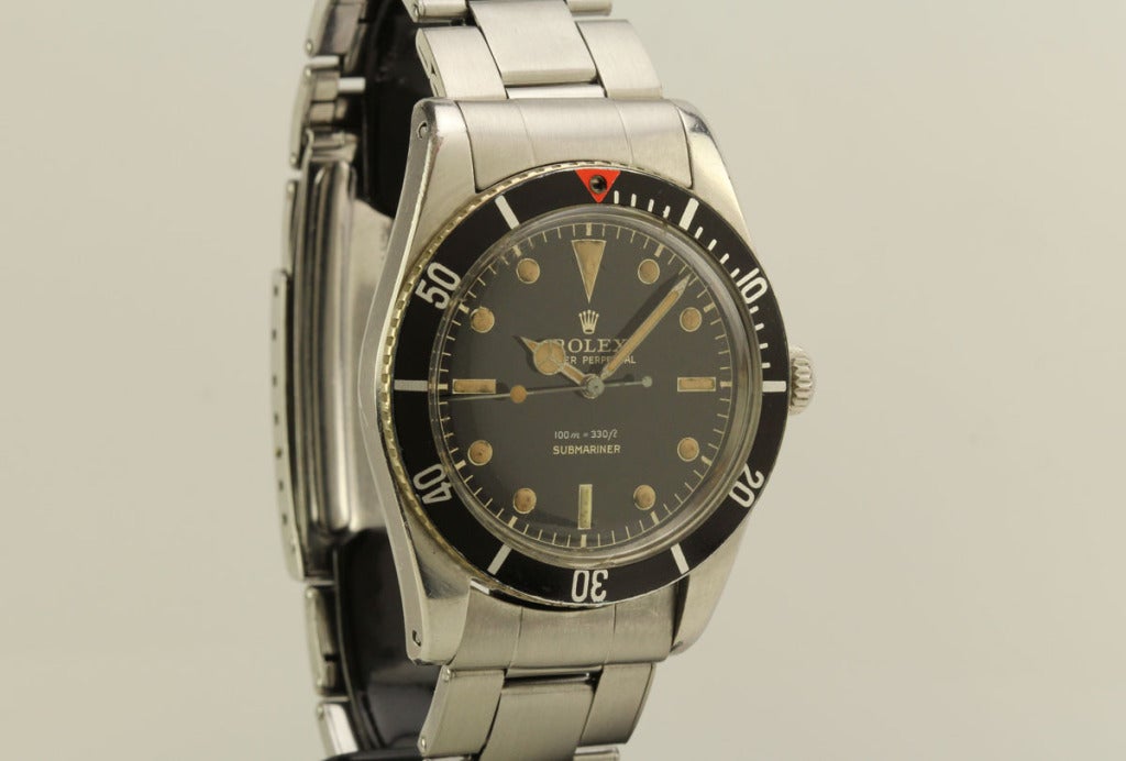 Men's Rolex Stainless Steel Submariner James Bond Wristwatch Ref 6536/1