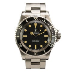 Rolex Stainless Steel Submariner Wristwatch Ref 5513