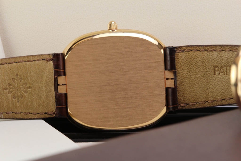 Men's Patek Philippe Rose Gold Automatic Golden Ellipse Wristwatch