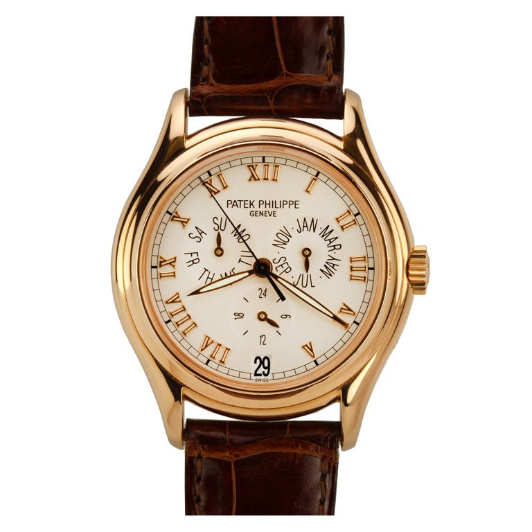 Patek Philippe Rose Gold Annual Calendar Wristwatch Ref 5035R