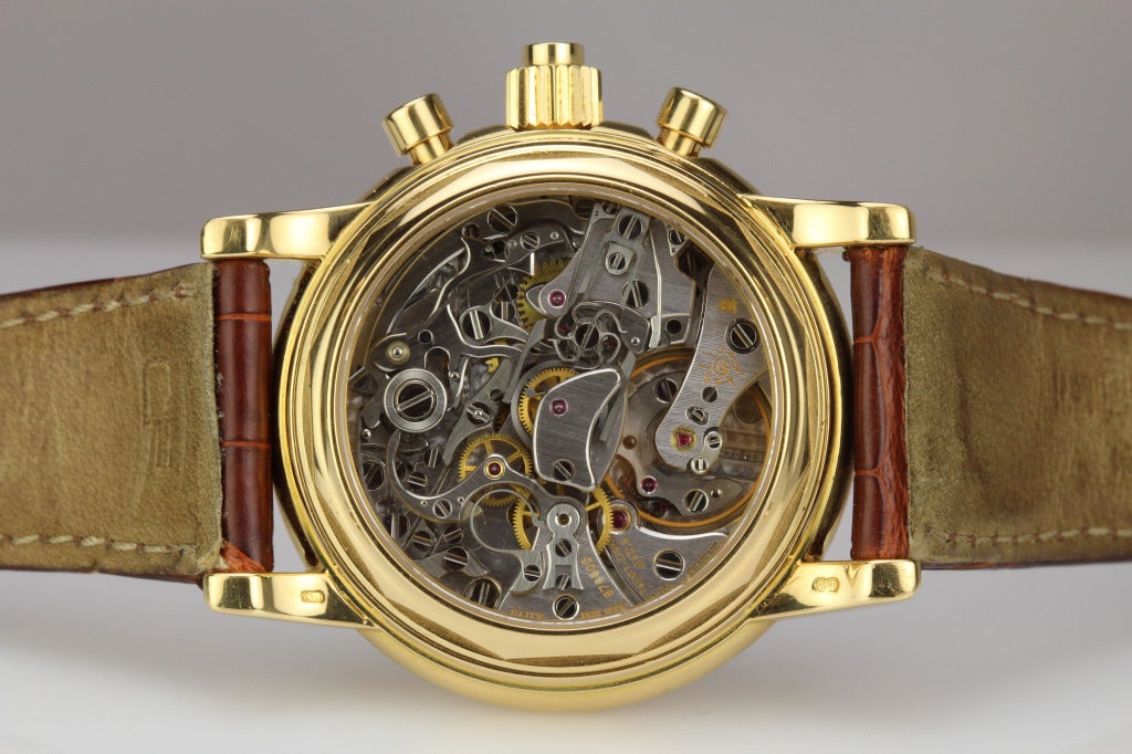 Patek Philippe Gelbgold Ewiger Kalender Split-Second Chronograph Armbanduhr Ref 5004J 1