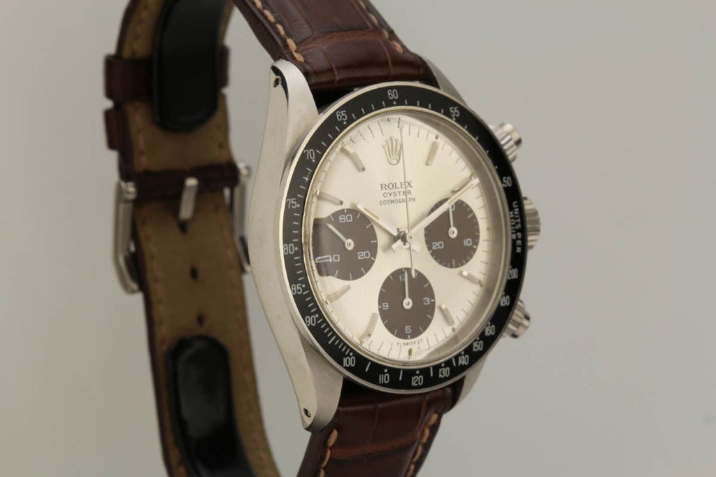 Rolex Stainless Steel Tropical Daytona Wristwatch Ref 6263 In Excellent Condition In Miami Beach, FL