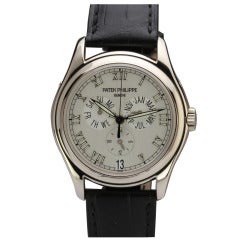 Patek Philippe White Gold Annual Calendar Wristwatch Ref 5035G