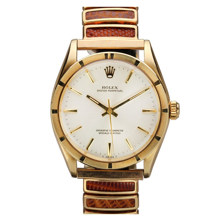 Rolex Yellow Gold Oyster Perpetual Wristwatch Ref 1007 circa 1960s