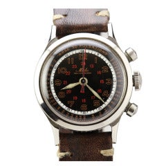 Retro Mido Stainless Steel Multi-Centerchrono Wristwatch