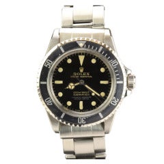 Retro Rolex Stainless Steel Submariner Wristwatch Ref 5512
