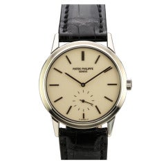 Patek Philippe Stainless Steel Calatrava 150th Anniversary Japanese Special Edition Wristwatch Ref 3718