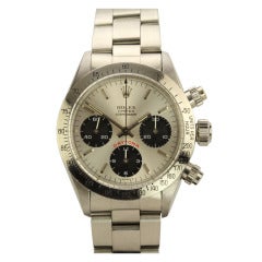 Rolex Stainless Steel Oyster Daytona Wristwatch Ref 6265 circa 1970s