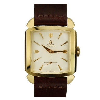 Square Omega Gold Watch - 3 For Sale on 