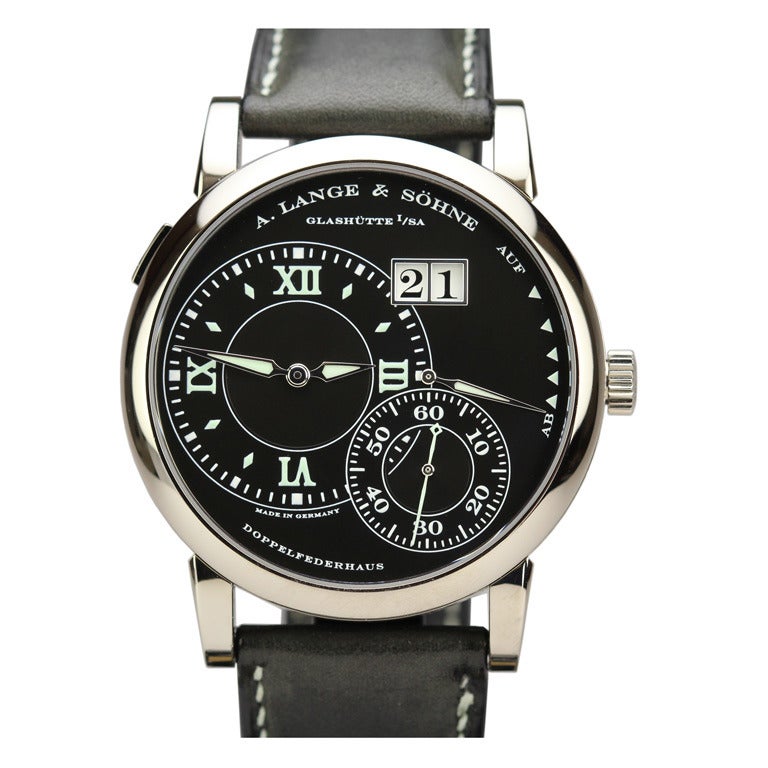 A Lange & Sohne White Gold Grand Lange 1 Wristwatch