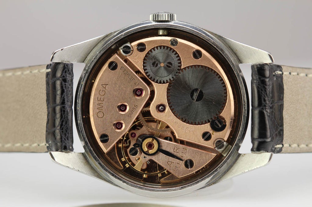 Omega Stainless Steel Ranchero Wristwatch circa 1950s 1