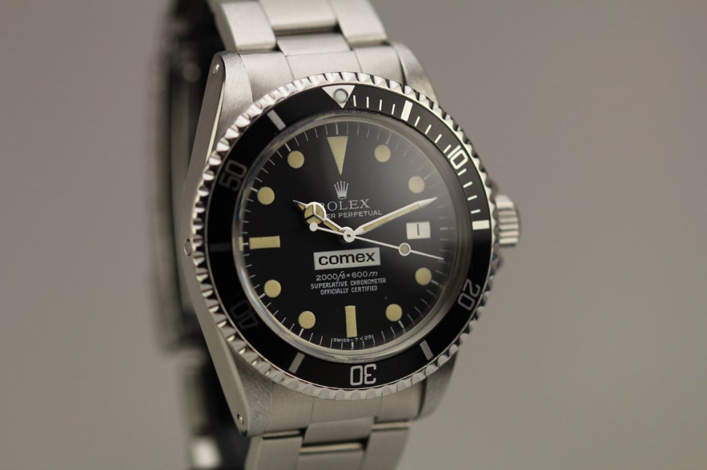 Men's Rolex Stainless Steel Comex Sea-Dweller Wristwatch Ref 1665 circa 1970s