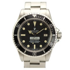 Retro Rolex Stainless Steel Comex Sea-Dweller Wristwatch Ref 1665 circa 1970s