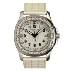 Patek Philippe Lady's Stainless Steel and Diamond Aquanaut Luce Wristwatch Ref 5067A-011