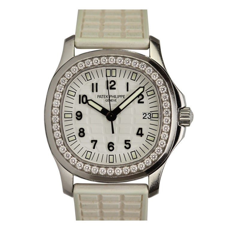 Patek Philippe Lady's Stainless Steel and Diamond Aquanaut Luce Wristwatch Ref 5067A-011