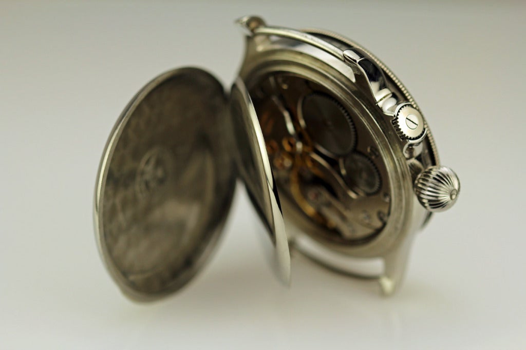 Longines Lindbergh Hour Angle Wristwatch circa 1940s 1