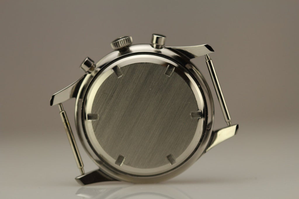 Men's Ulysse Nardin Stainless Steel Chronograph Wristwatch circa 1960s