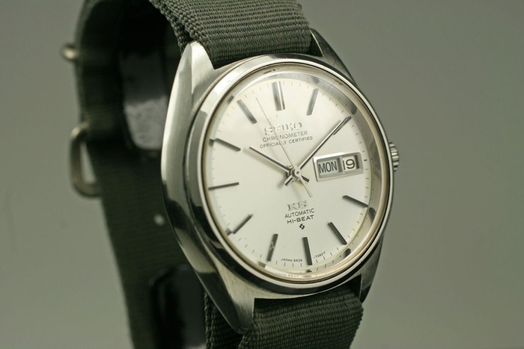King SEIKO Stainless Steel Hi-beat Automatic Cal 5626 c. 1970's 1